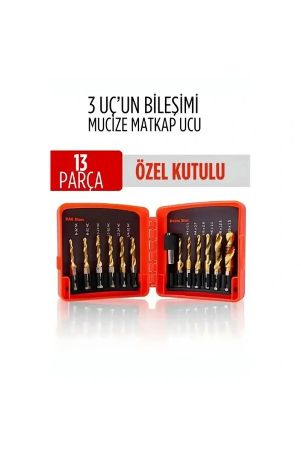 BFS Mucize HSS 13'lü Kombinasyon Matkap Ucu Seti – Delme, Havşa,