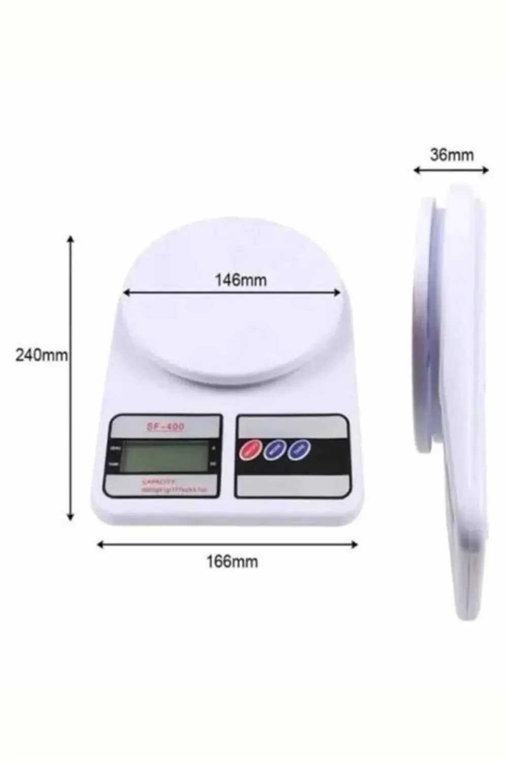 BFS Mutfak Tartısı Dijital Göstergeli Hassas Tartı 10 Kg Kapasite