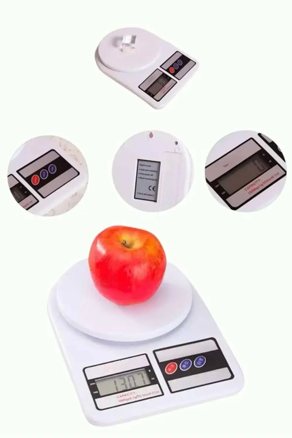 BFS Mutfak Tartısı Dijital Göstergeli Hassas Tartı 10 Kg Kapasite