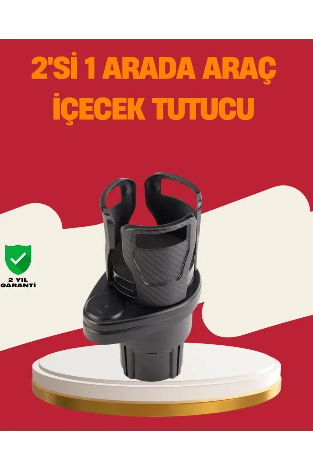 BFS Otomobil Bardak Tutucu İkisi Bir Arada 360° Dönebilen Geniş K