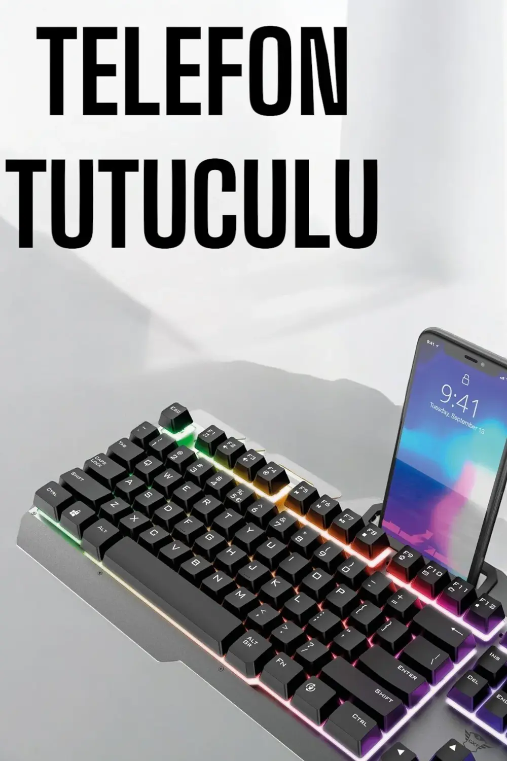 BFS Oyuncu Klavyesi Q Klavye RGB Işıklı Mouse Hediyeli