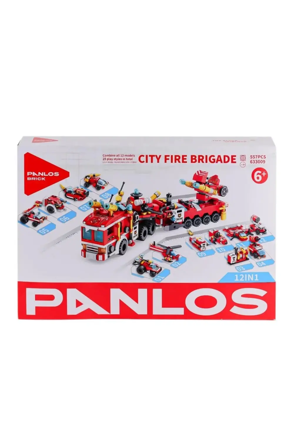 Bfs P633009 Panlos Şehir İtfaiyesi 557 Parça Blok Seti -Vagon Lif