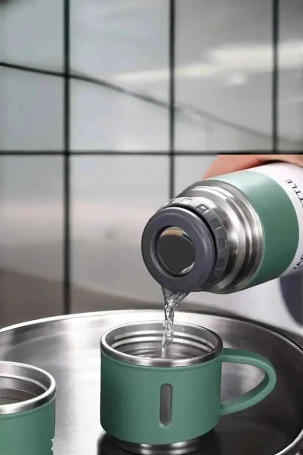 BFS Paslanmaz Çelik 3’lü Termos Seti Vakumlu ve 8 Saat Isı Koruma