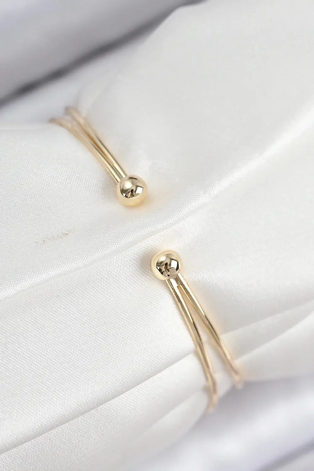 BFS Pirinç Zirkon Taşlı Kalp Model Gold Renk Kadın Bileklik