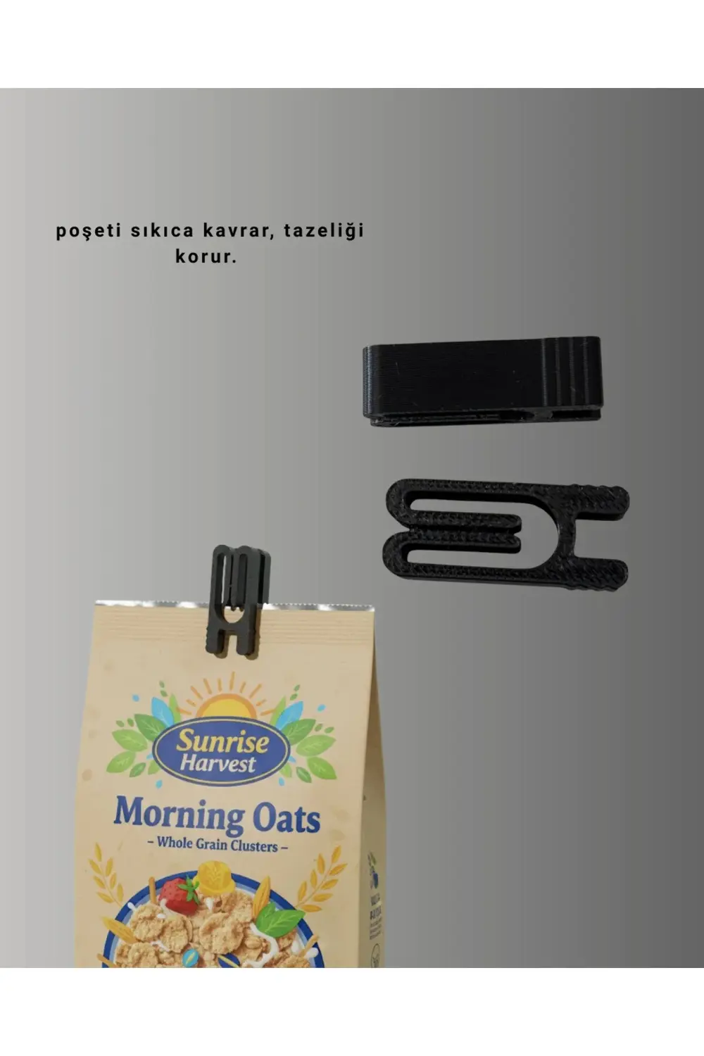 BFS Plastik Poşet Kilidi Mutfak İçin Çok Amaçlı 10 Adet