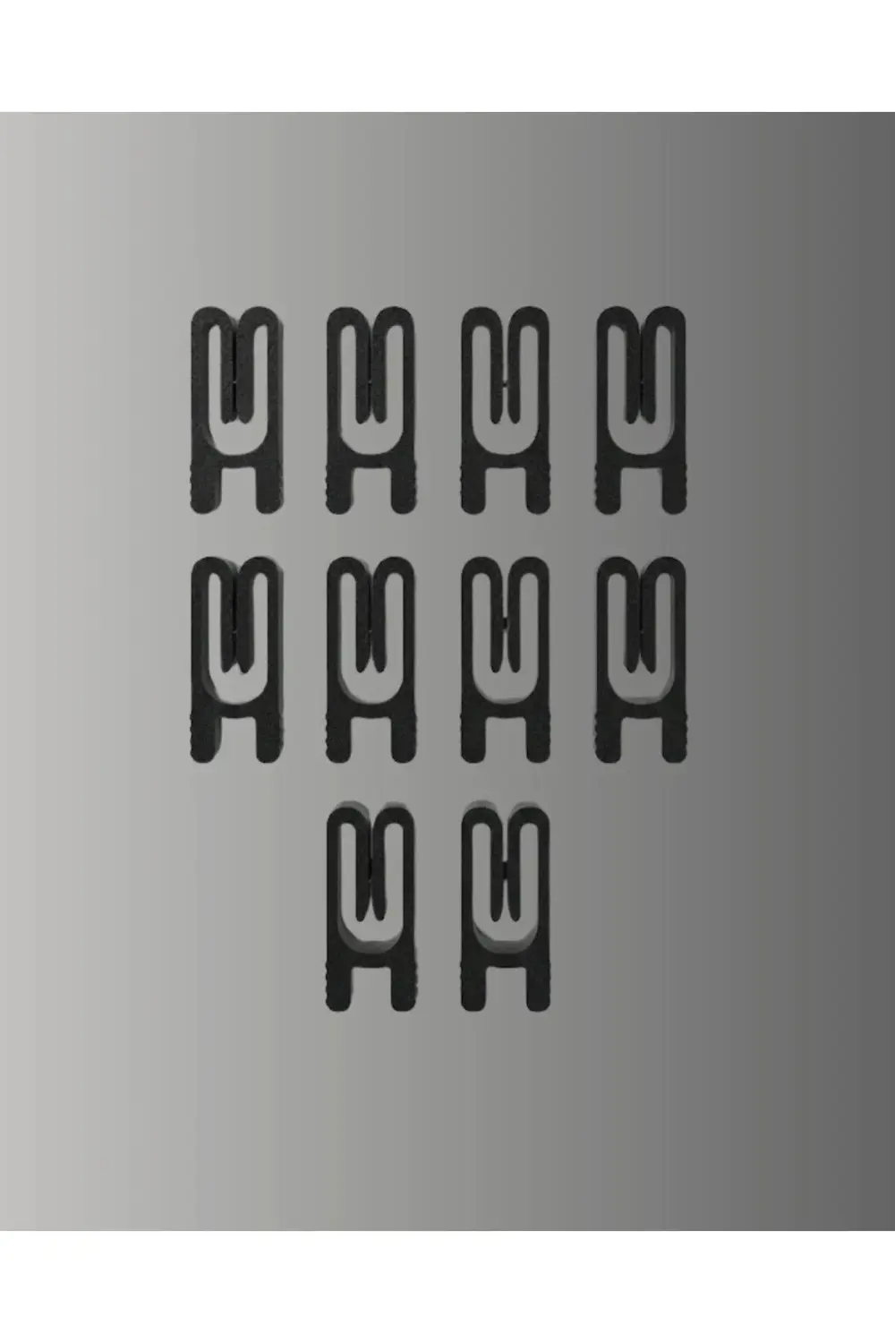 BFS Poşet Kapatma Mandalı Hava Geçirmez Siyah 10 Adet Set