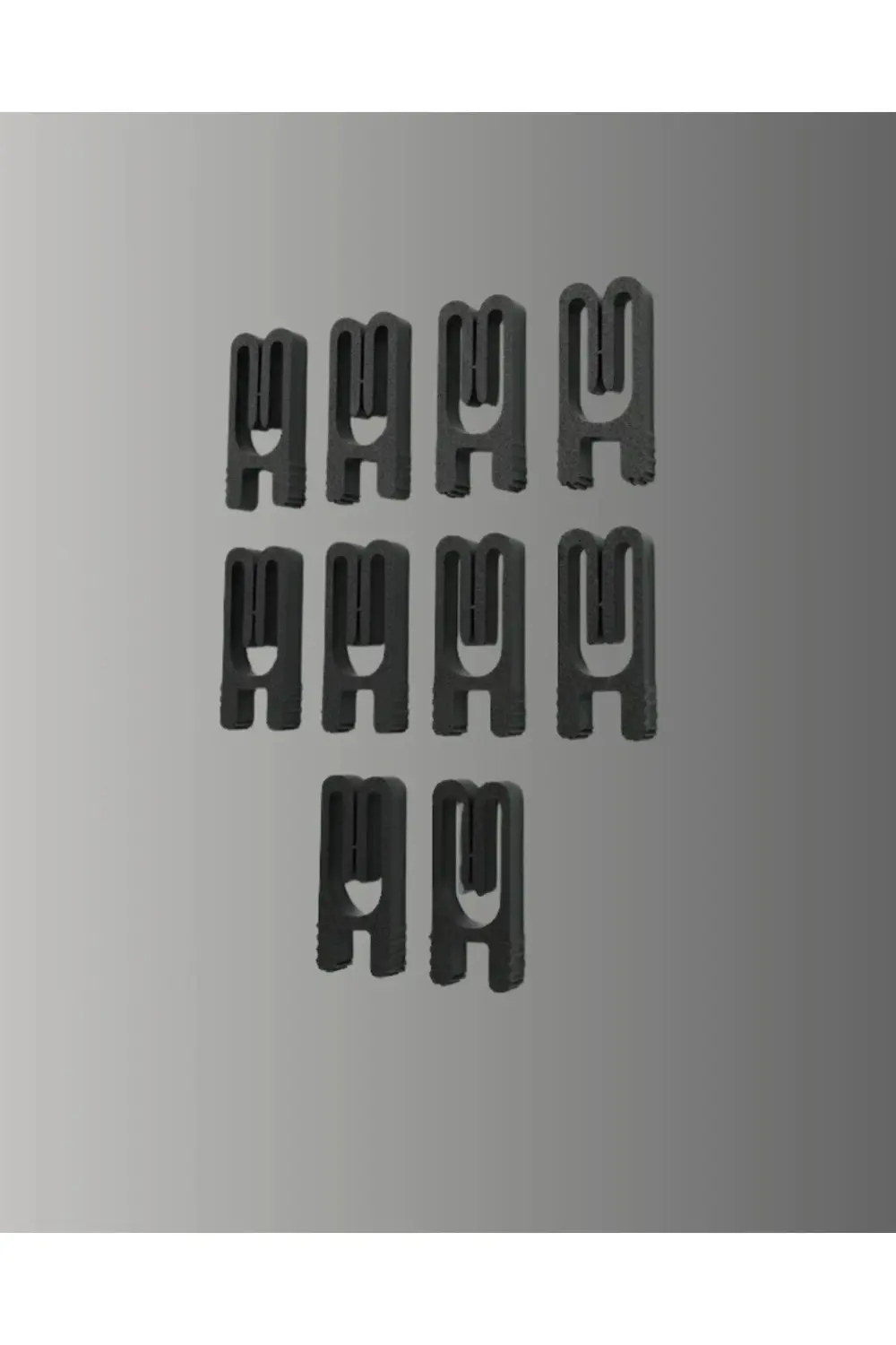 BFS Poşet Kapatma Mandalı Hava Geçirmez Siyah 10 Adet Set