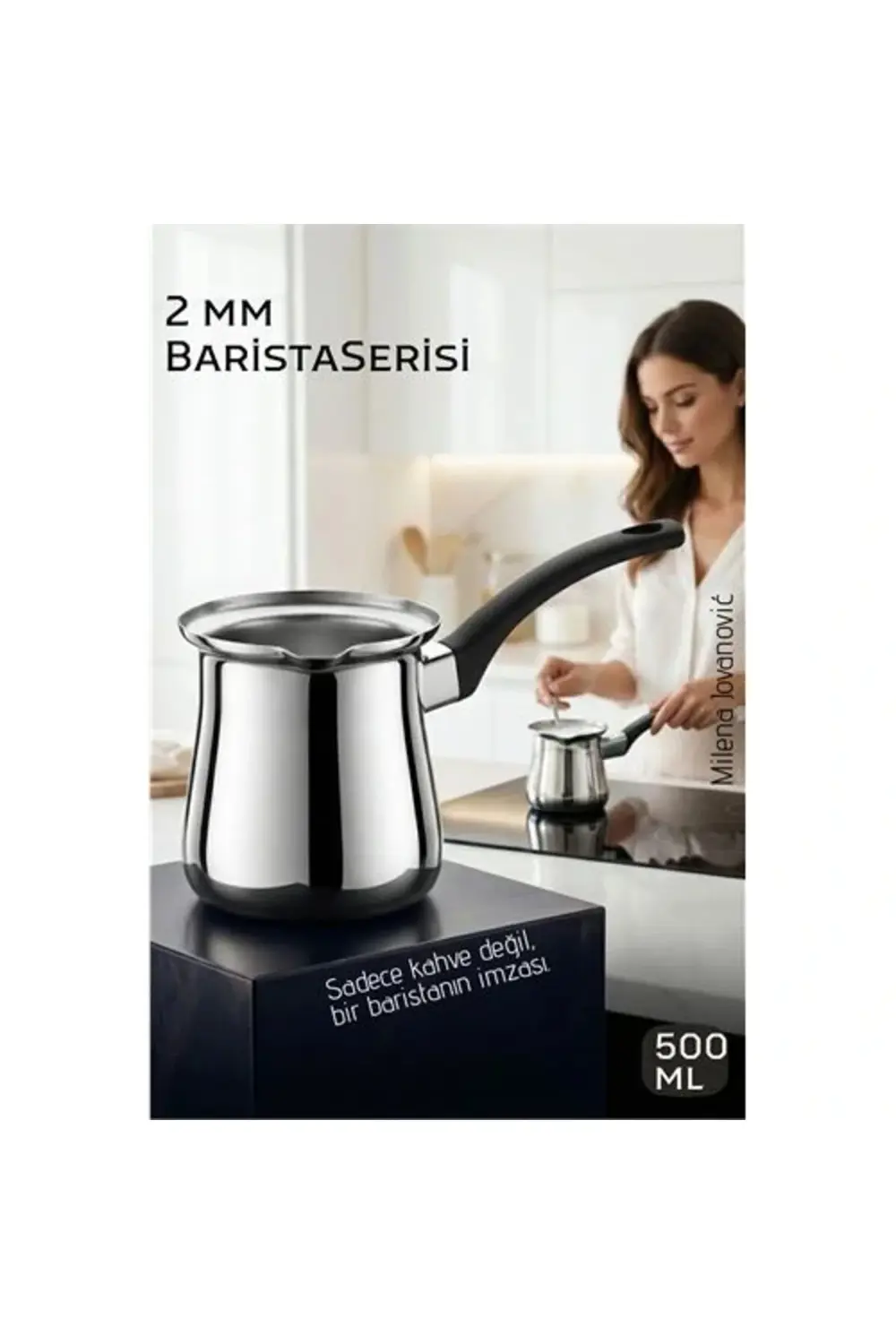 BFS Premium 304 Paslanmaz Çelik Cezve 500 ml Profesyonel Barista BFS Premium 304 Paslanmaz Çelik Cezve 500 ml Profesyonel Barista