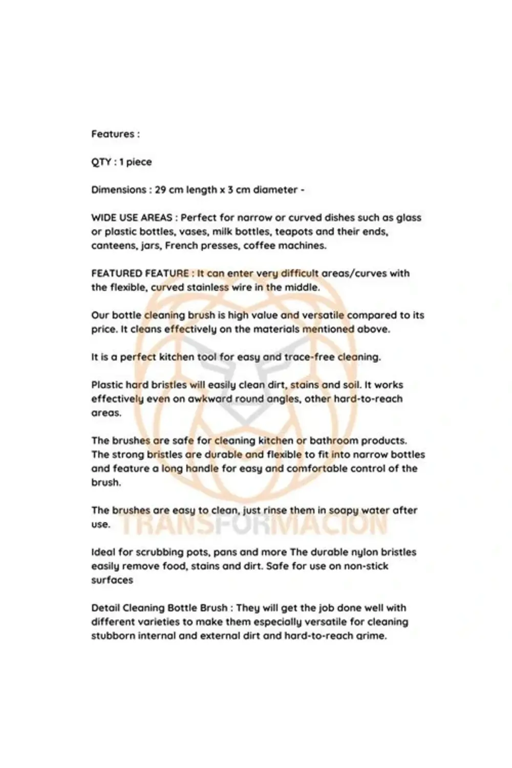 BFS Premium Lüks Şişe ve Biberon Fırçası - Ultra Dayanıklı Profes