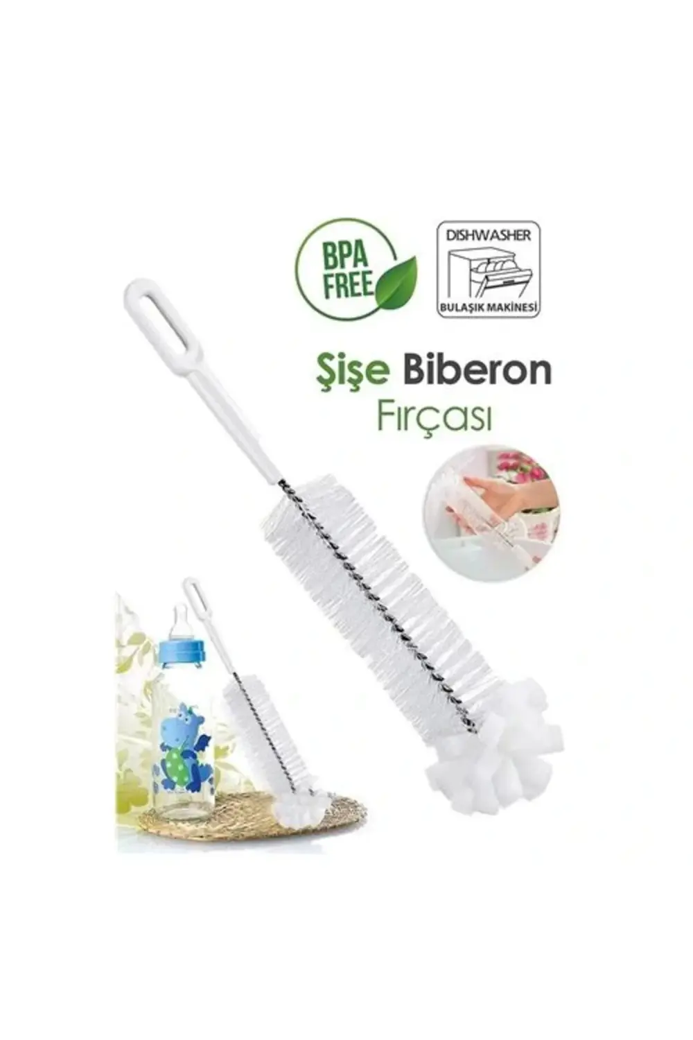 BFS Premium Lüks Şişe ve Biberon Fırçası - Ultra Dayanıklı Profes