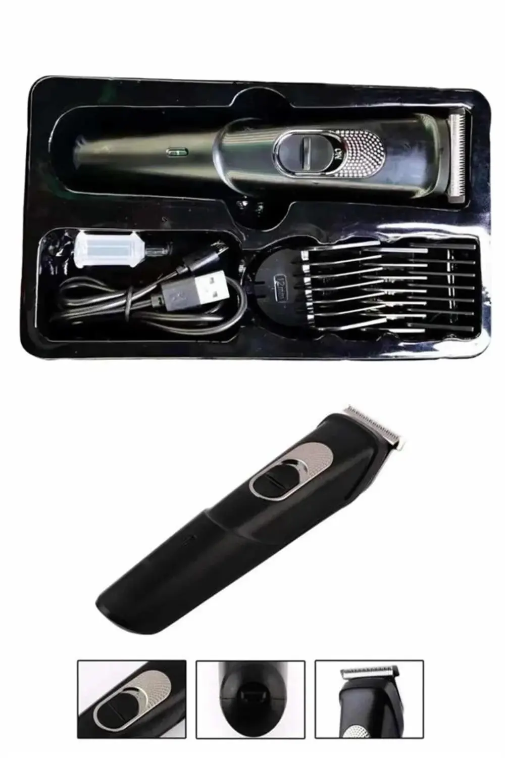 BFS Pro Şarjlı Saç Sakal Tıraş Makinesi Ense Kesme Makinesi Lazer