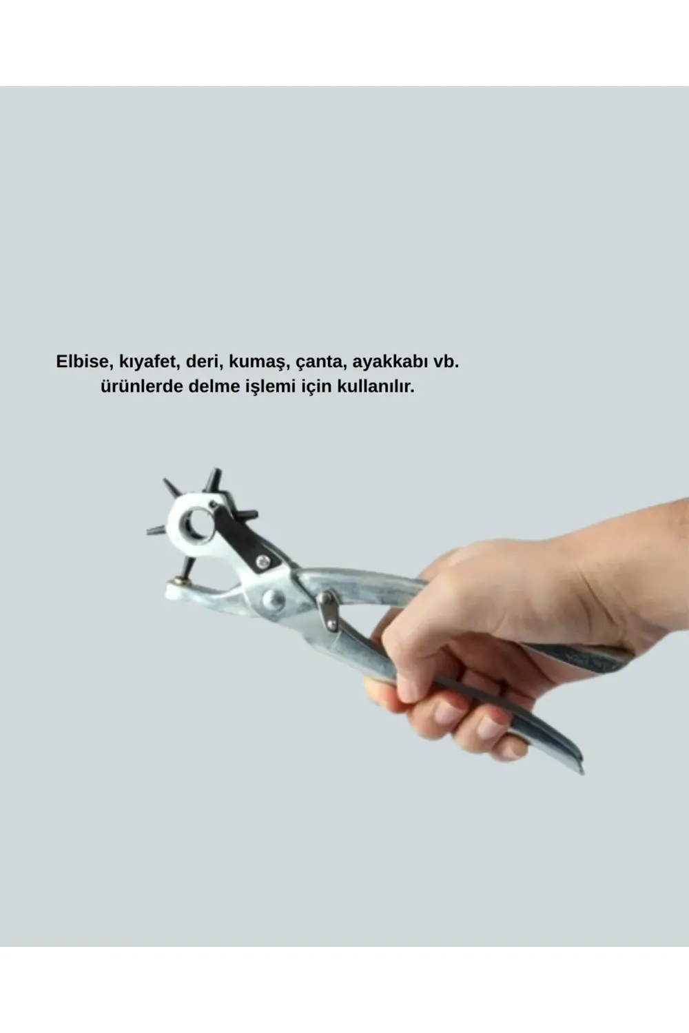 BFS Profesyonel Deri Delme Pensesi Döner Başlıklı Kemer Delici 6