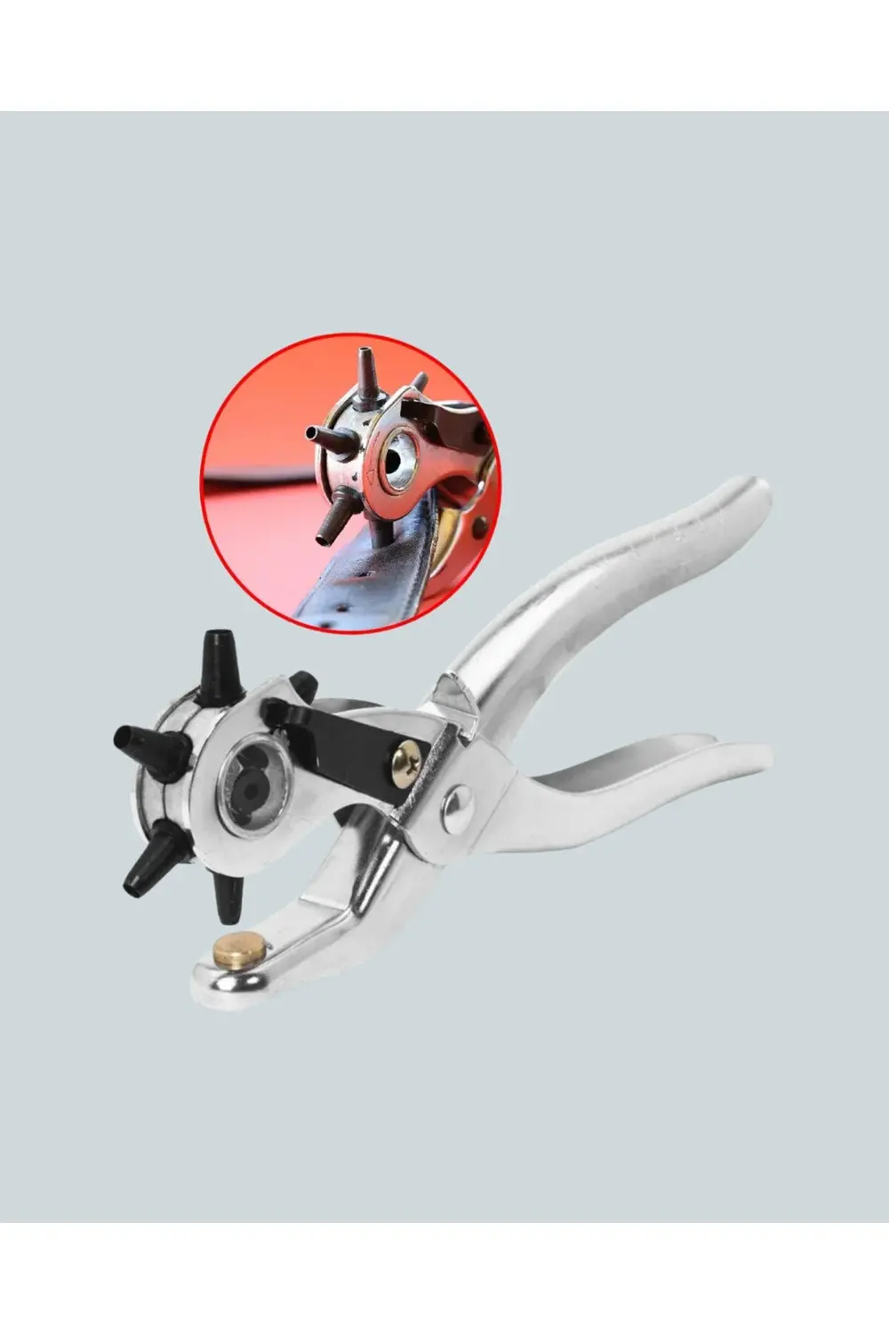 BFS Profesyonel Deri Delme Pensesi Döner Başlıklı Kemer Delici 6