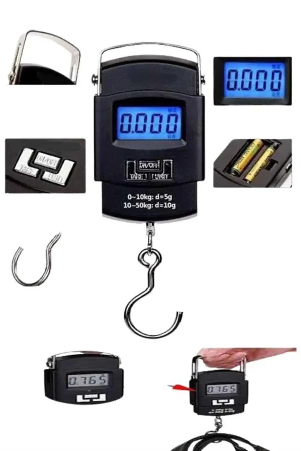 BFS Profesyonel El Terazisi El Kantarı 50 Kg Dijital Göstergeli T