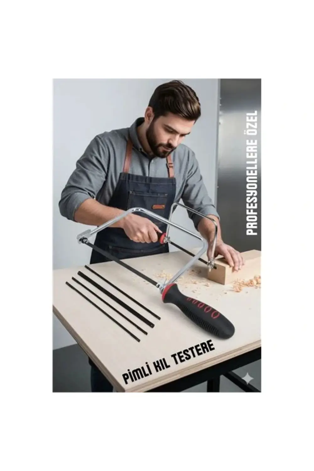 BFS Profesyonel El Testeresi Kıl Testere + 5 Bıçak Çok Amaçlı Has