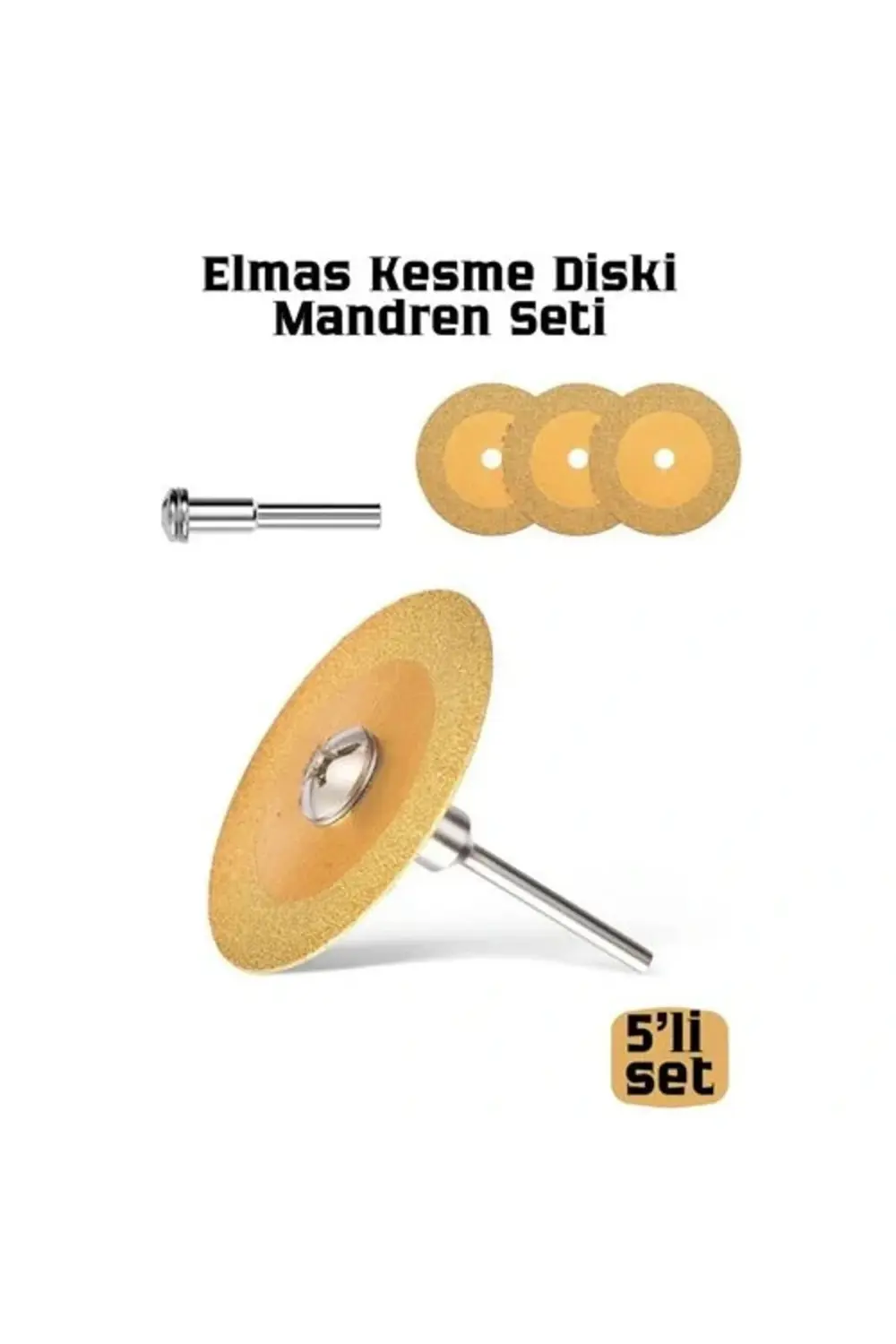 BFS Profesyonel Elmas Kesme Diski ve Mandren Seti 4'lü Testere Bı