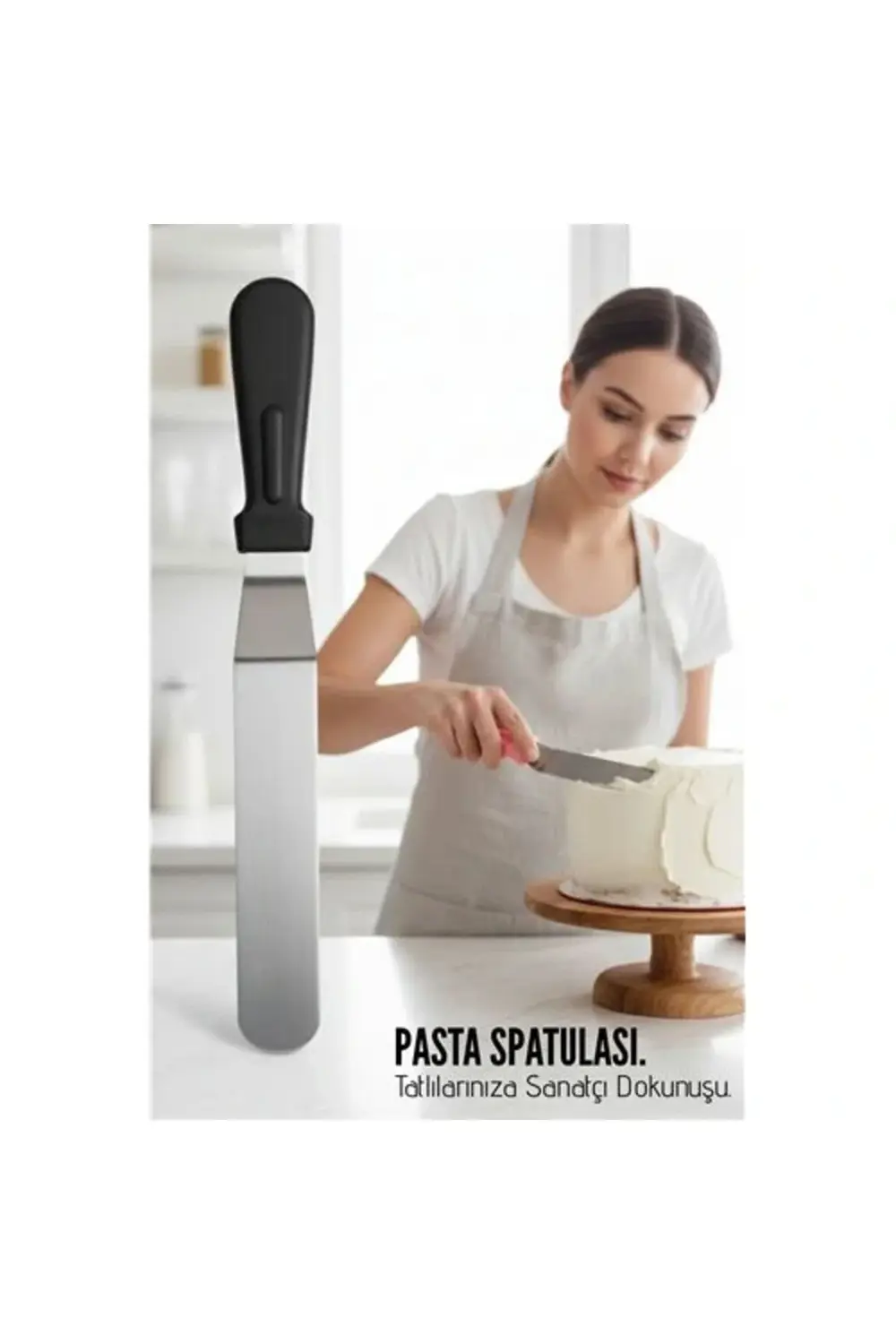 BFS Profesyonel Pasta Hazırlama ve Şekillendirme Spatulası 304 Pa BFS Profesyonel Pasta Hazırlama ve Şekillendirme Spatulası 304 Pa