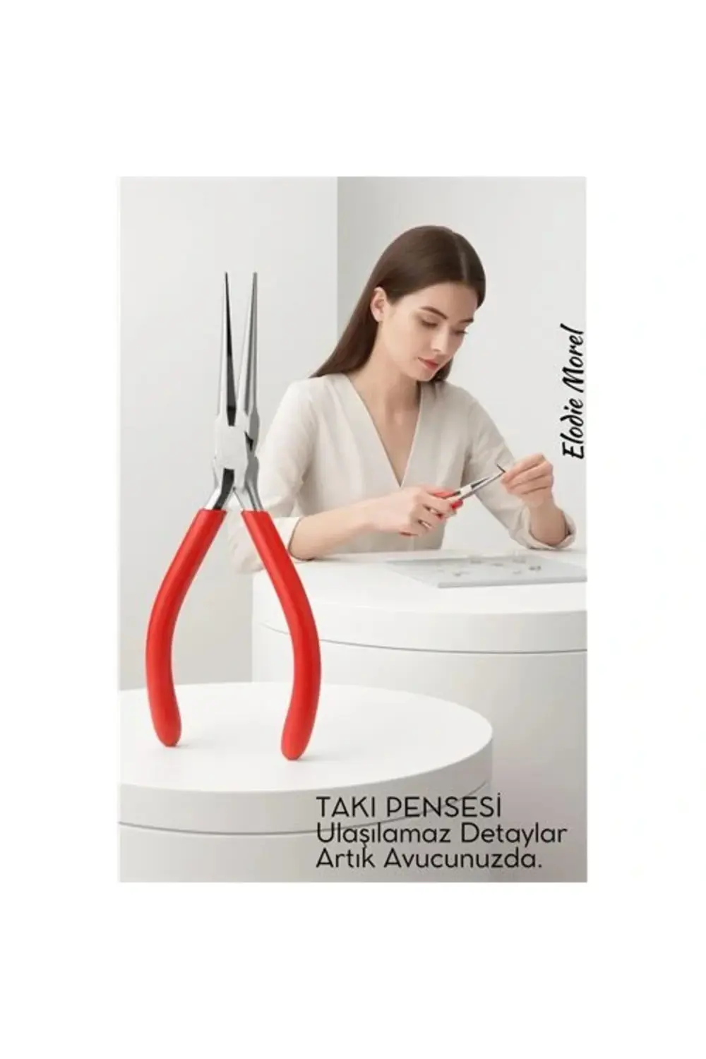 BFS Profesyonel Uzun İnce Sivri Uçlu Kargaburun Takı Pensesi 12 c