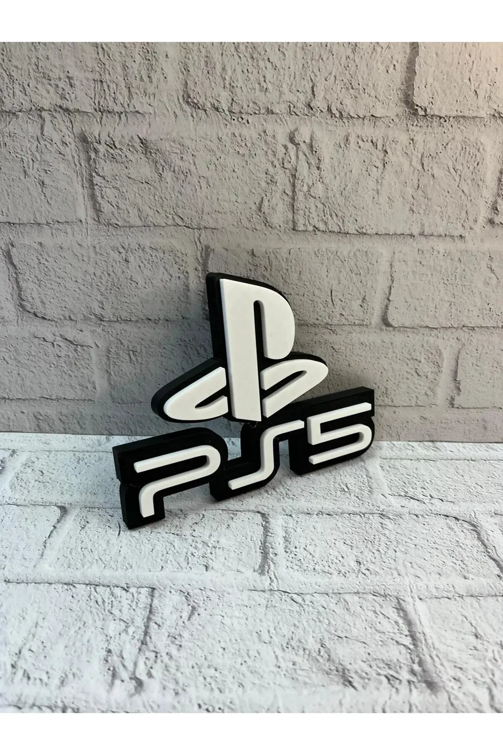 BFS PS5 Logo Dekoratif Duvar Süsü Oyun Odası ve Salon Uyumu