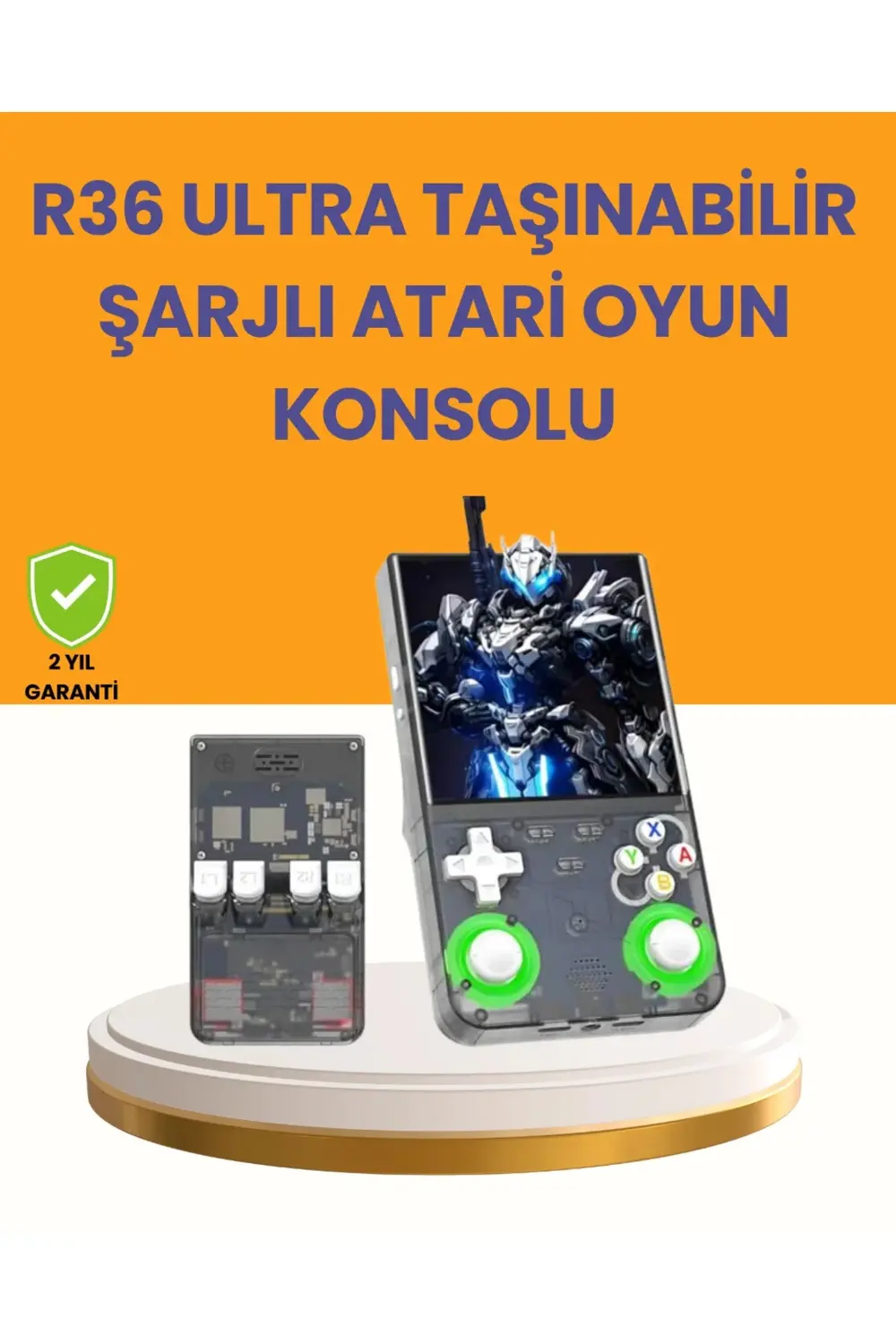 BFS R36 Ultra 64GB Retro Oyun Konsolu 10.000 Oyunlu Taşınabilir E