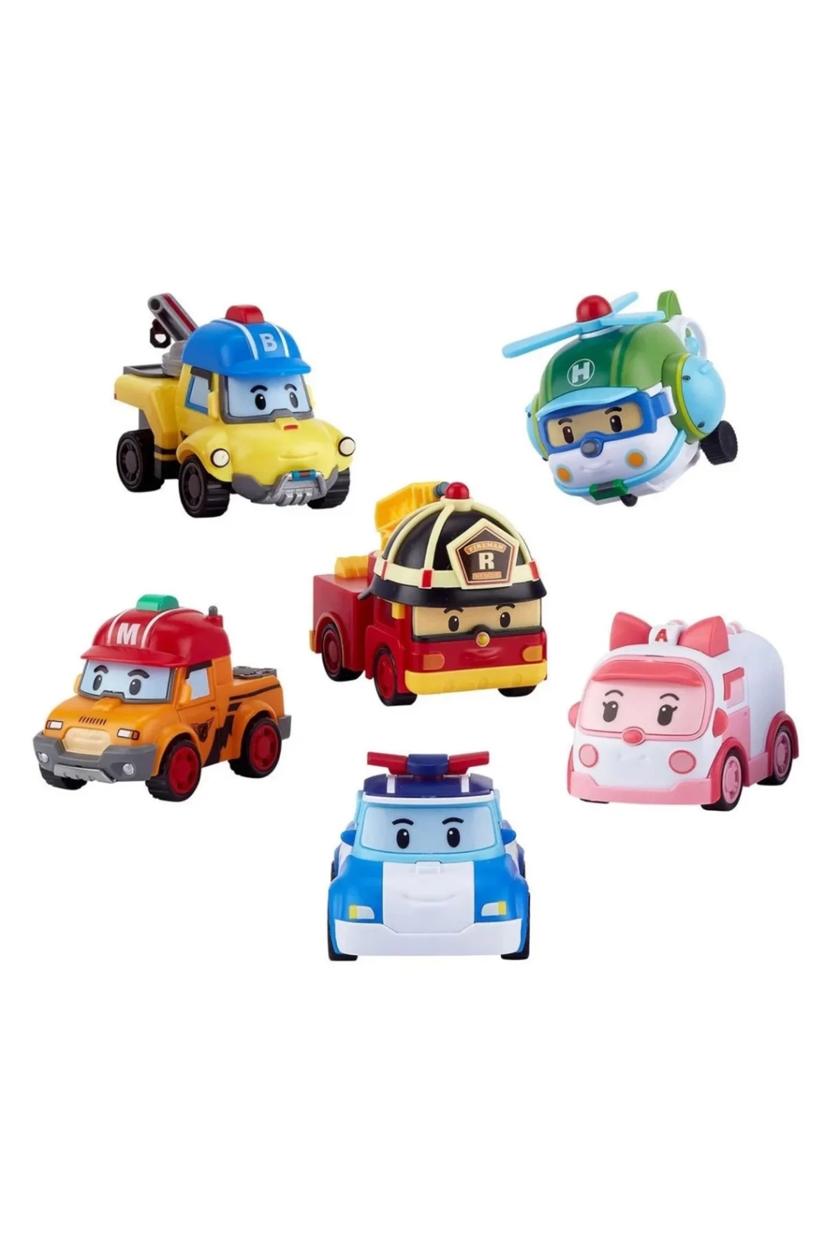 Bfs Robocar Poli Gogo Rescue Deluxe 6'Lı Set