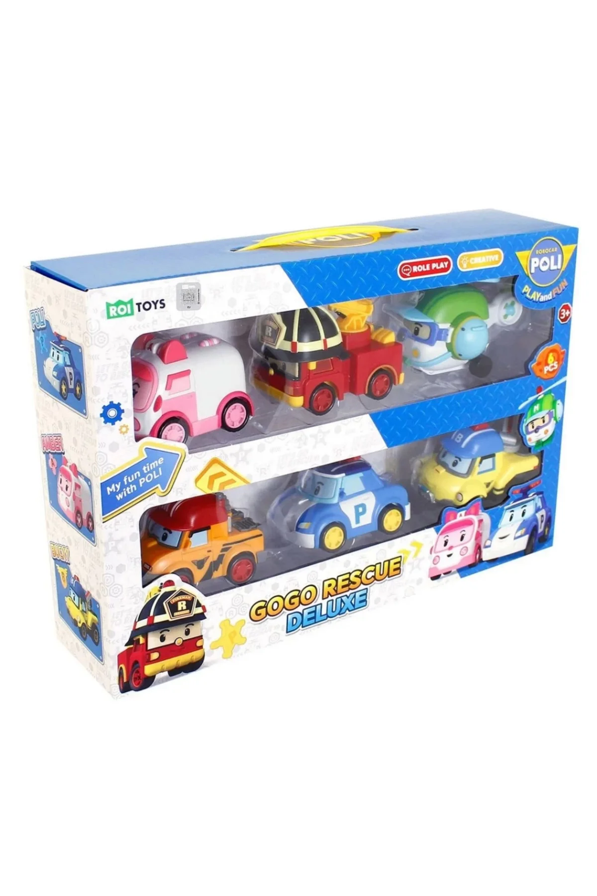 Bfs Robocar Poli Gogo Rescue Deluxe 6'Lı Set