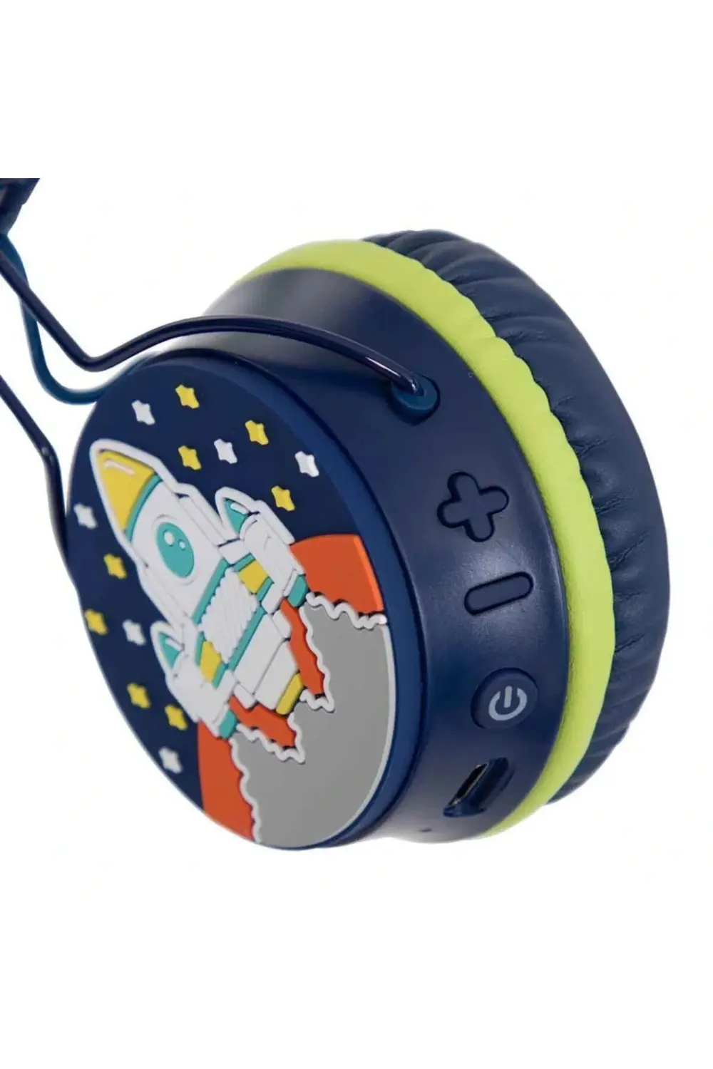 BFS Roket Desenli Bluetooth Kulak Üstü Kablosuz Kulaklık