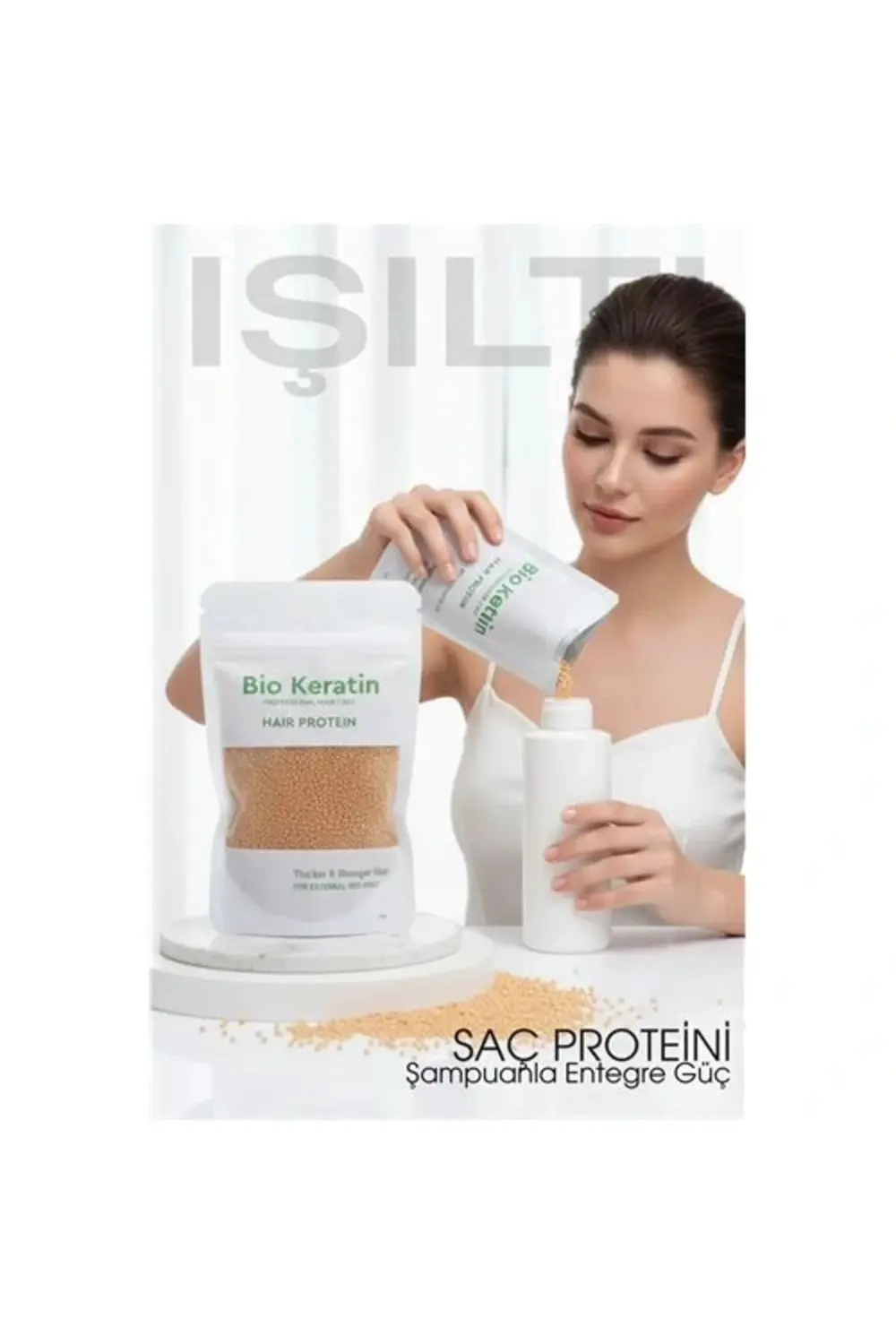 BFS Saç Bakım Proteini Yıpranmış Saçlar İçin 50g Hair Protein