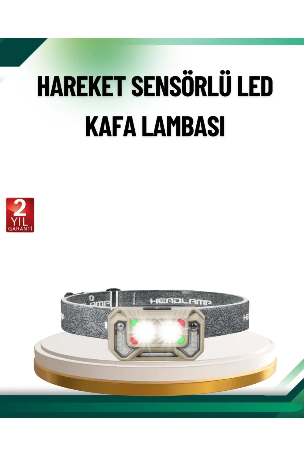 BFS Şarjlı Wave Sensörlü LED Kafa Feneri Outdoor Kullanım