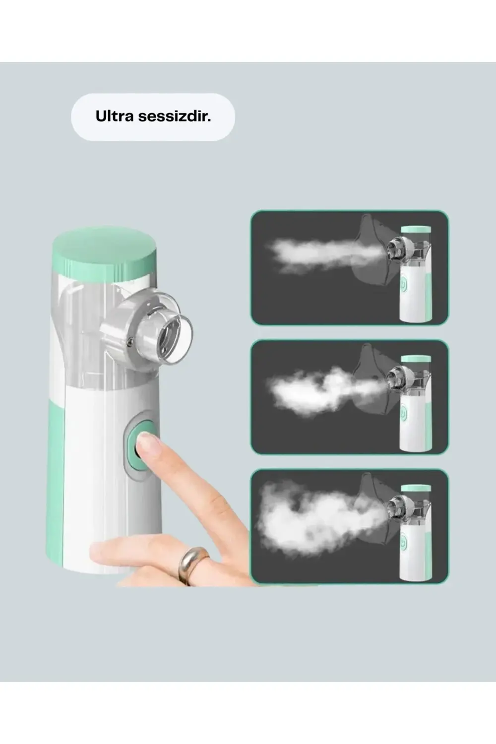 BFS Sessiz Çalışan Taşınabilir Şarjlı Nebulizatör