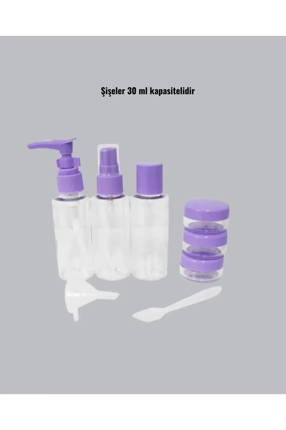 BFS Seyahat Bakım Seti 5 Parça Sızdırmaz Şeffaf Kapaklı 30ml