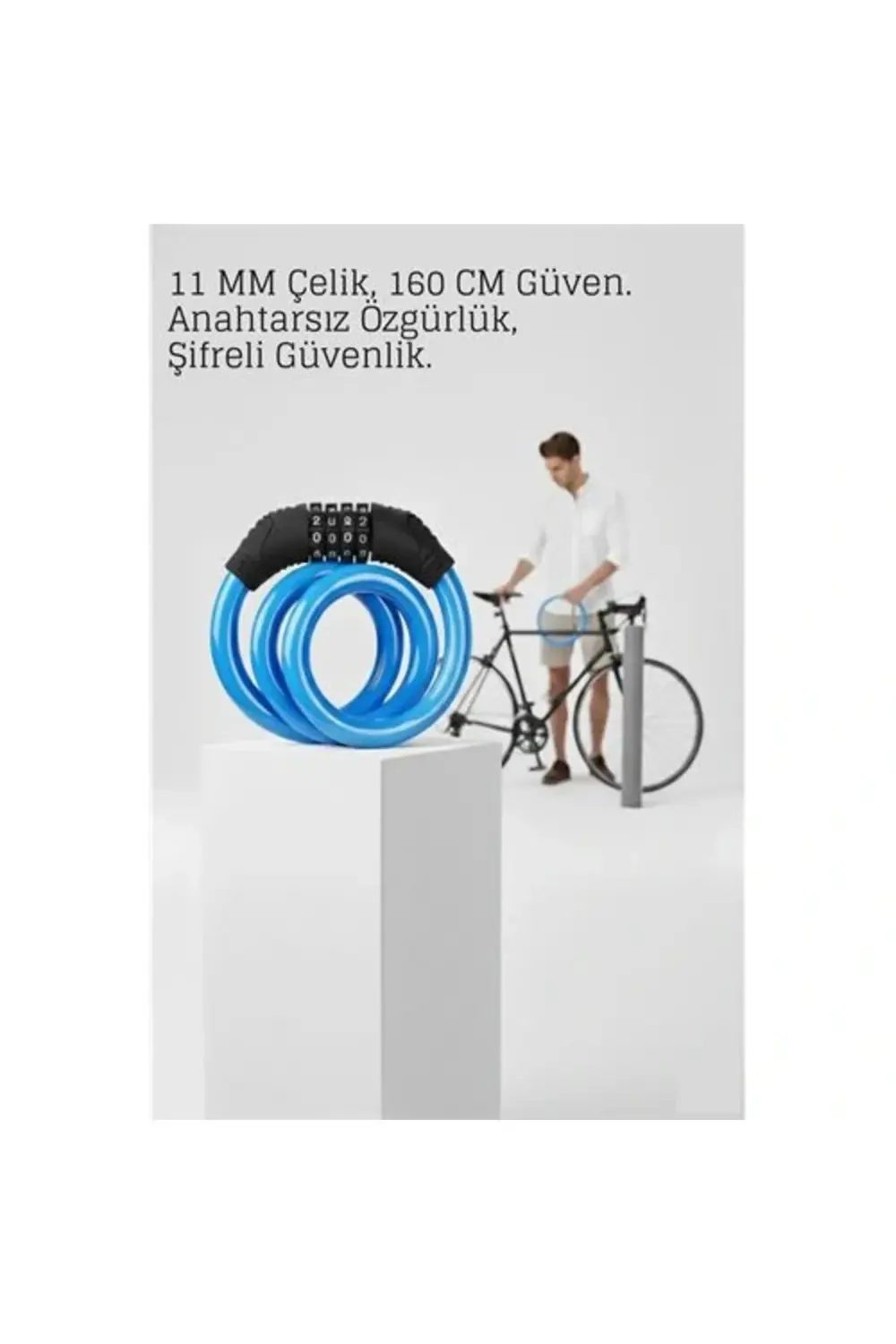 BFS Şifreli Bisiklet Kilidi Scooter Motosiklet Kilidi - Anahtarsı BFS Şifreli Bisiklet Kilidi Scooter Motosiklet Kilidi - Anahtarsı