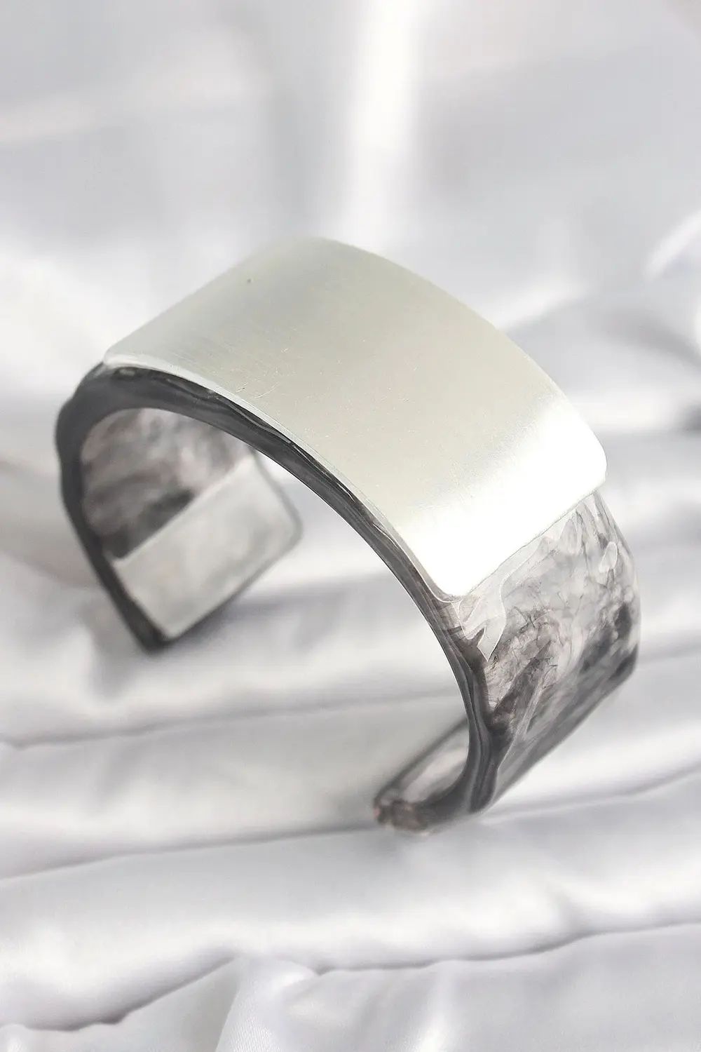 BFS Siyah Mermer Desen Akrilik Plastik Dikdörtgen Plaka Model Vin