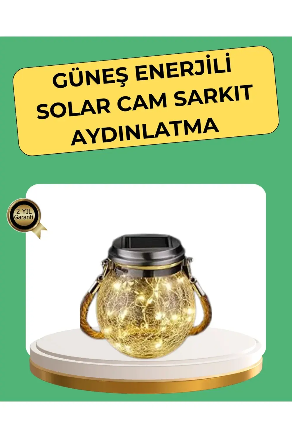 BFS Solar Güneş Enerjili Dekoratif Cam Lamba