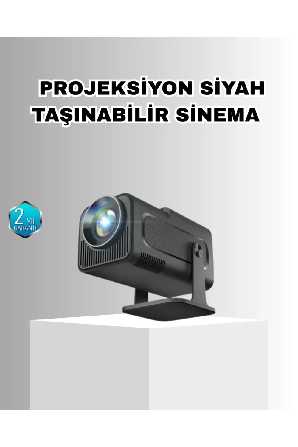 BFS Taşınabilir Akıllı Projeksiyon HDMI USB Uyumlu Oyun Destekli