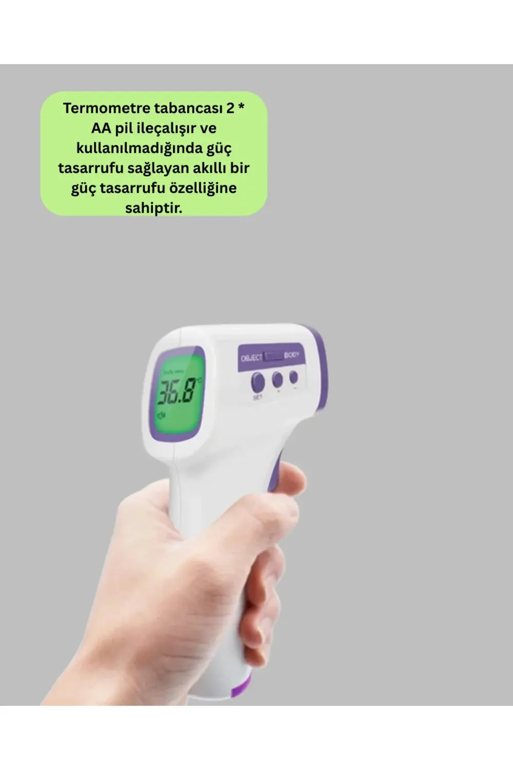 BFS Temassız Termometre Hızlı Ölçüm Güvenli Dijital Ateş Ölçer