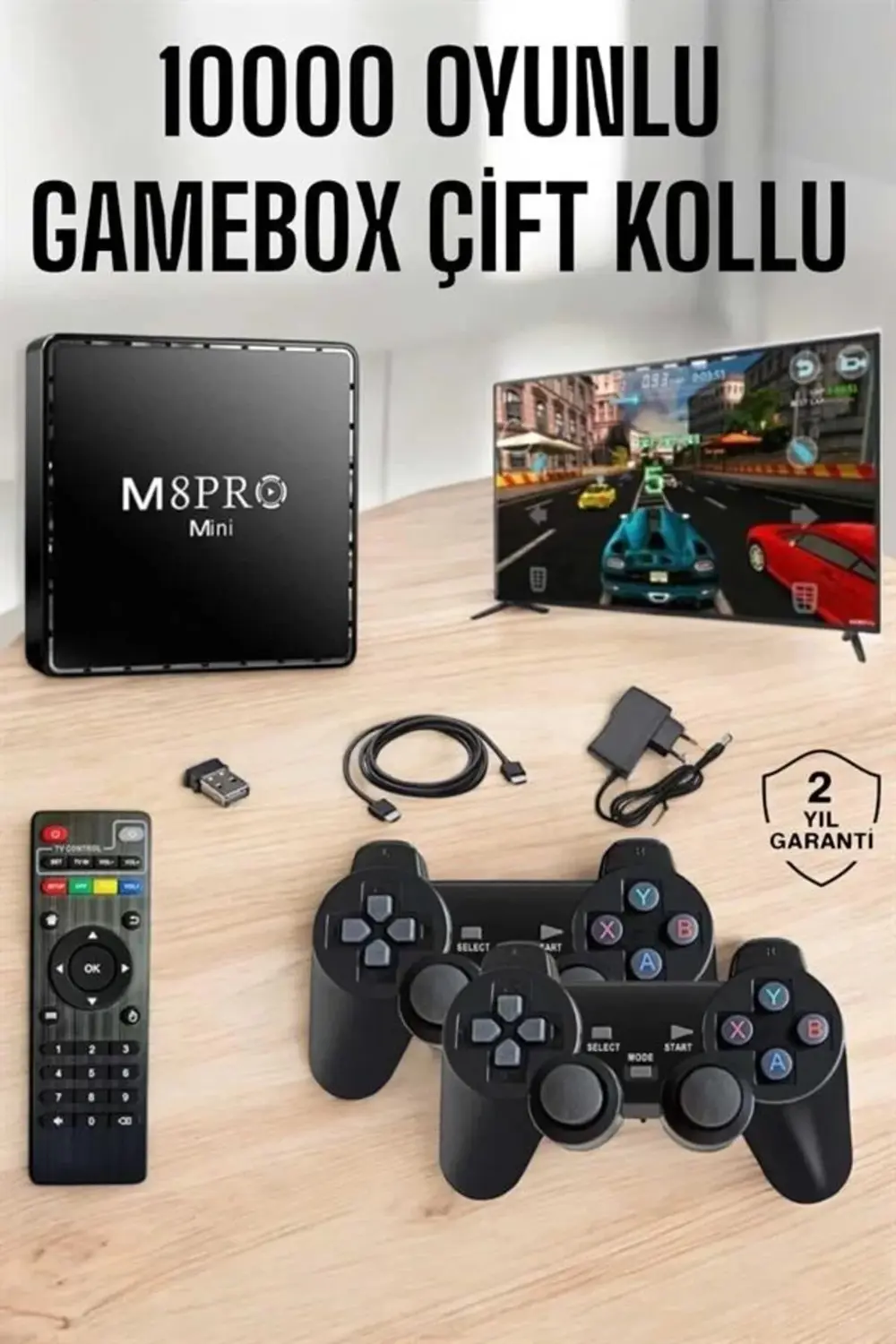 BFS TV Box Çift Oyun Kollu 10000 Oyunlu Atari