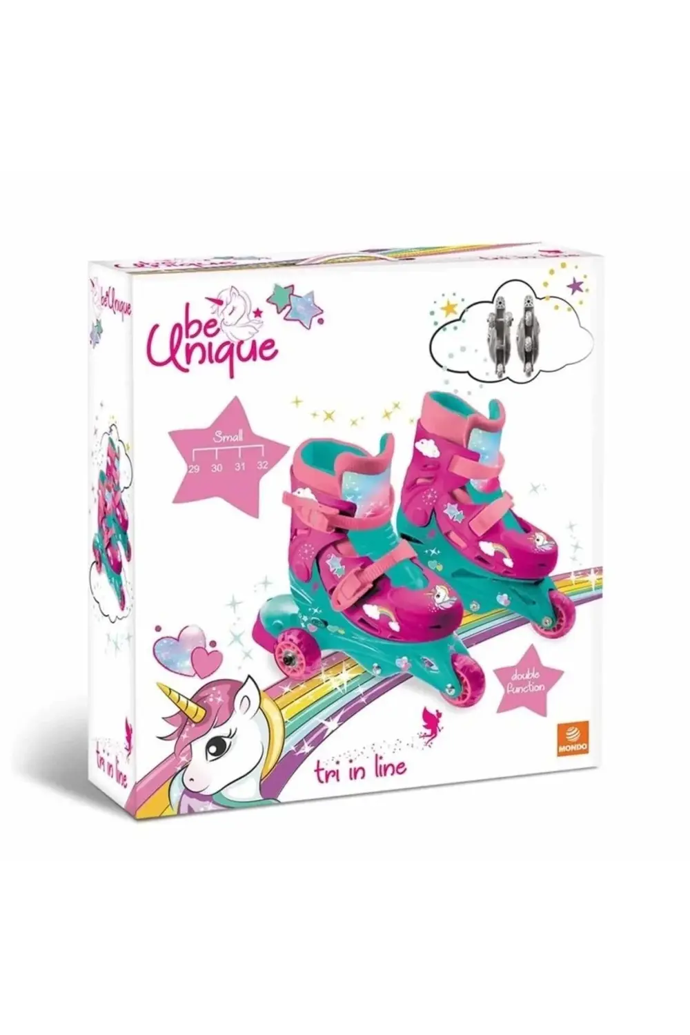 BFS Unicorn Desenli Inline 3 Tekerlekli Paten