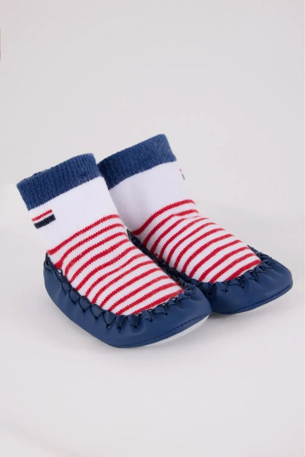 BFS U.S. Polo n Çarık Çorap USB2600 Beyaz-Lacivert