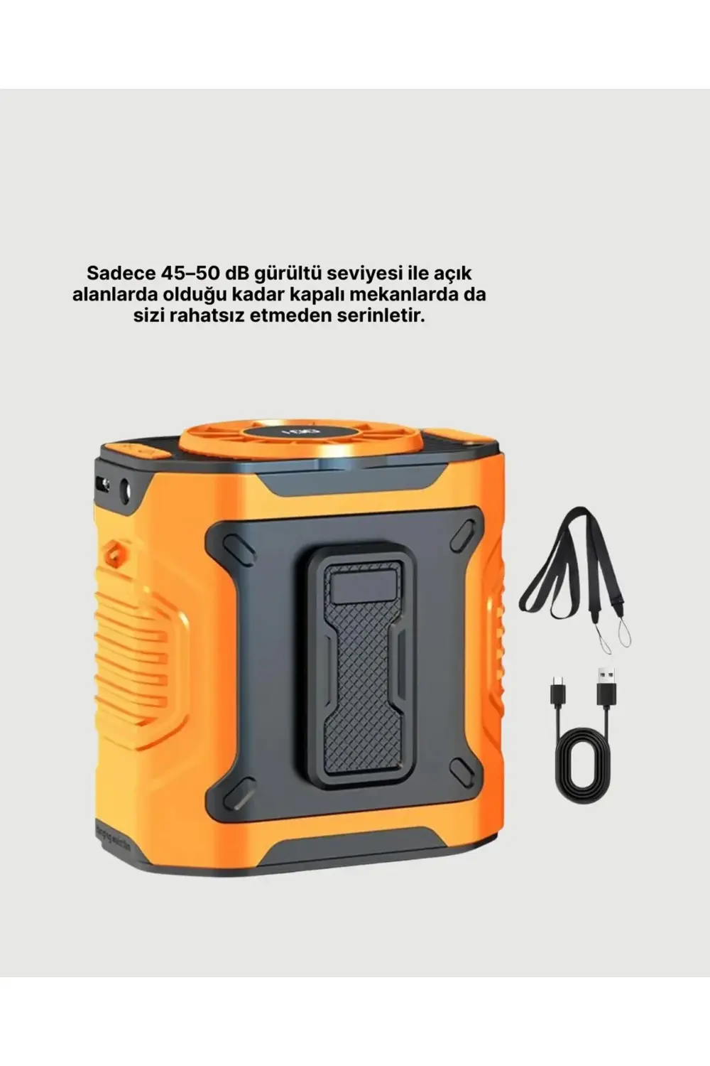 BFS USB Şarjlı Güçlü Hız Ayarlı El ve Bel Fanı