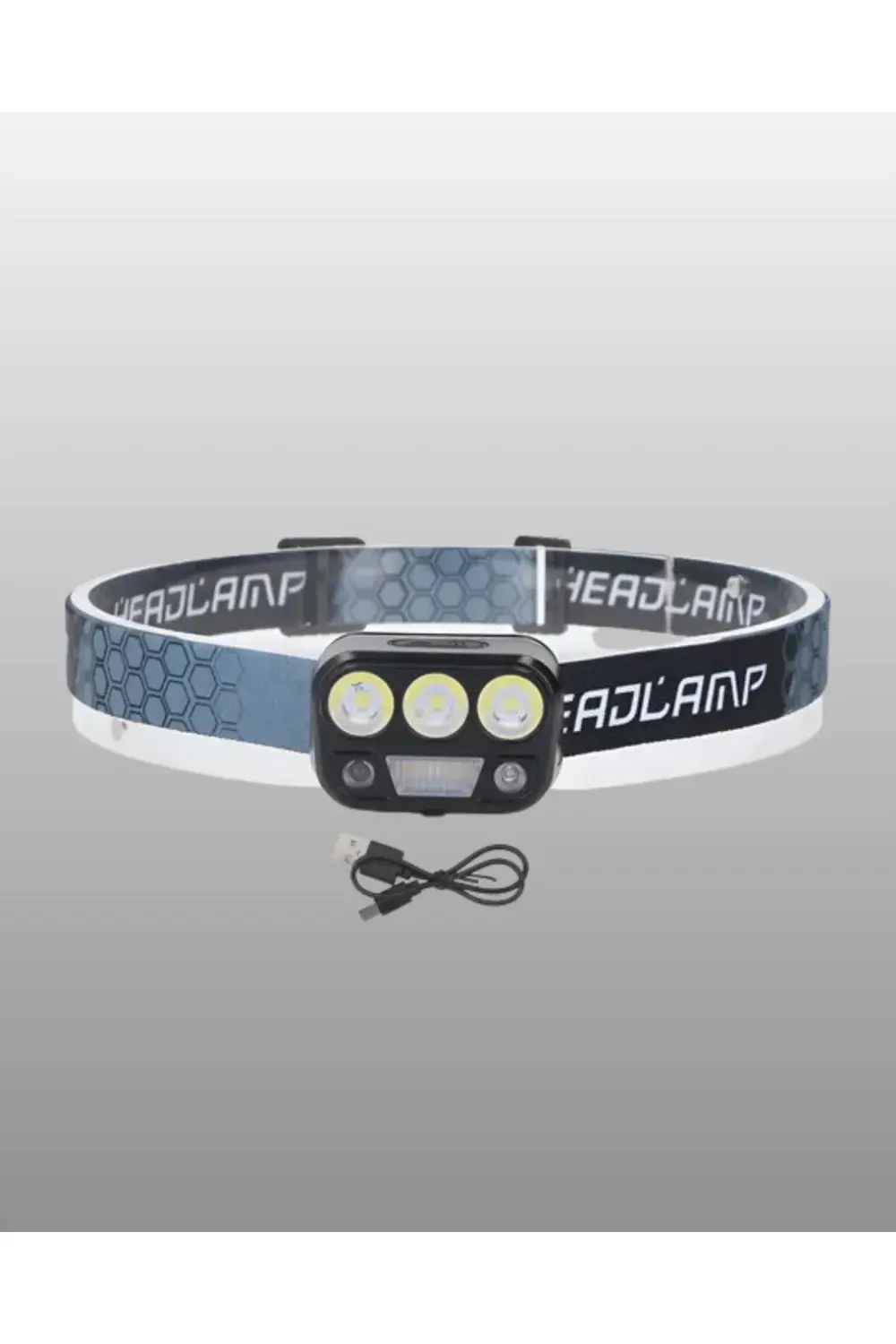 BFS USB Şarjlı LED Kafa Lambası 300 Lümen Güç Göstergeli