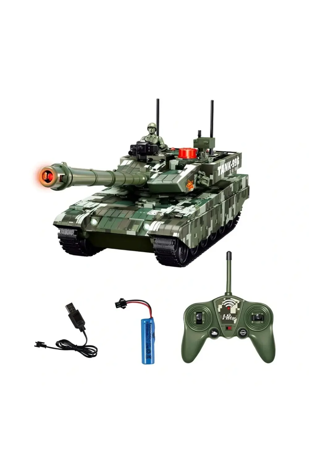 BFS Uzaktan Kumandalı 1/12 6 Fonksiyonlu Şarjlı Tank BFS Uzaktan Kumandalı 1/12 6 Fonksiyonlu Şarjlı Tank