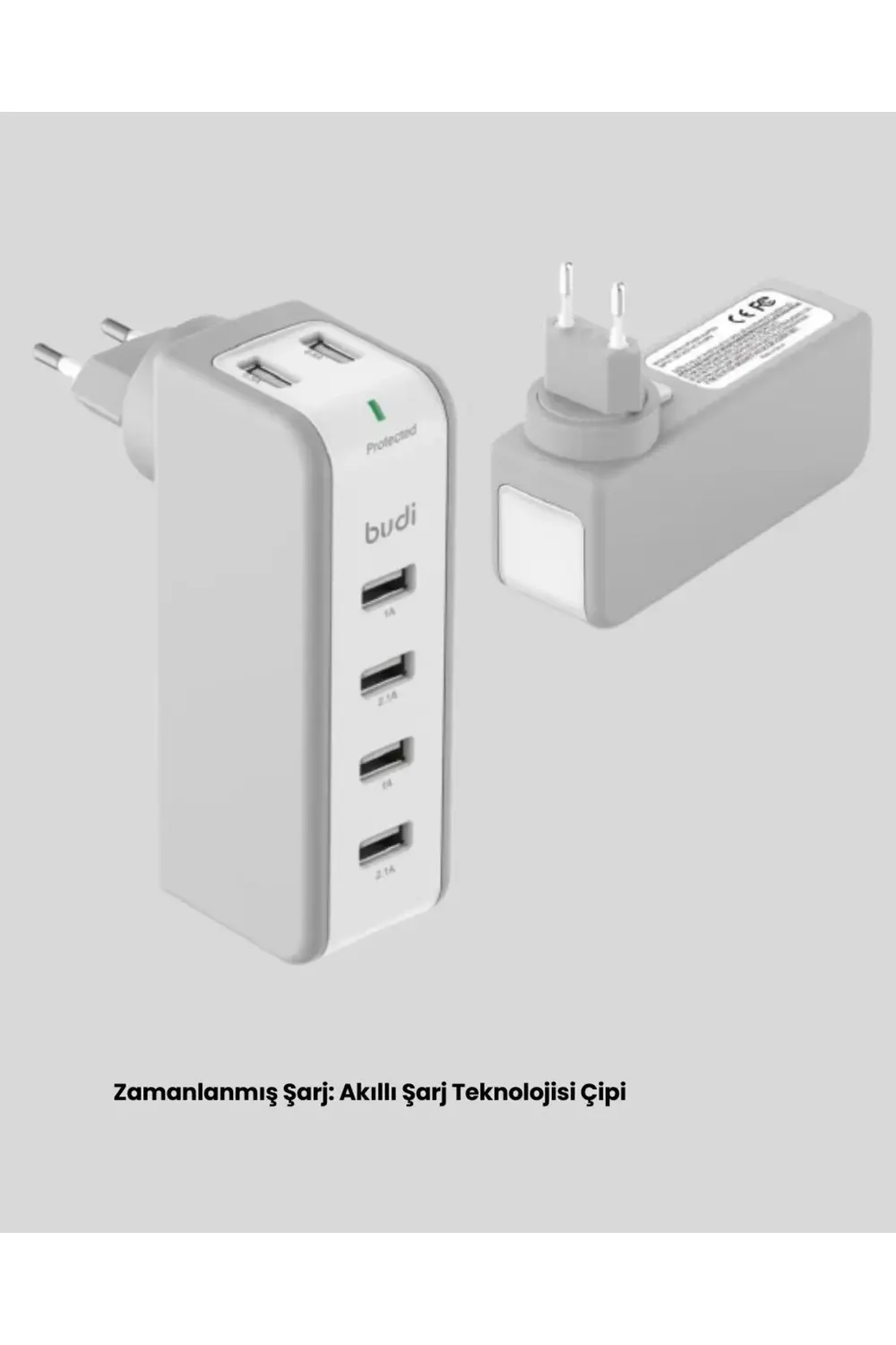 BFS Zaman Kontrollü Şarj Cihazı 30W Hızlı Şarj ve Çoklu USB Çıkış