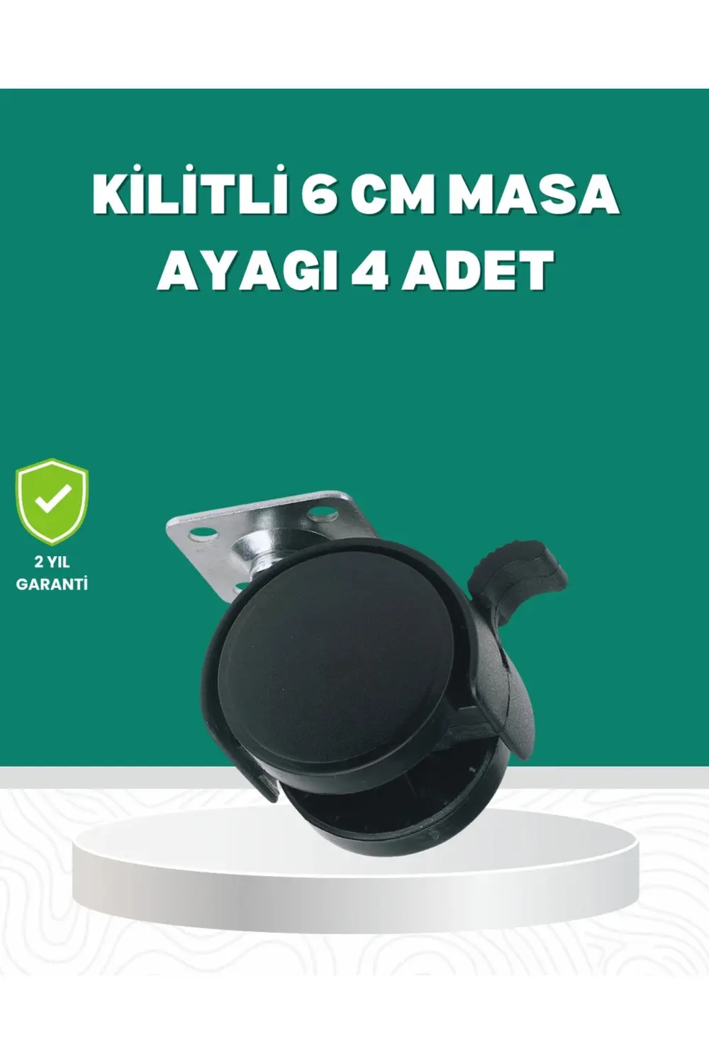 BFS Zemin Korumalı Kilitli Ayak Tekerlek Seti 6 cm