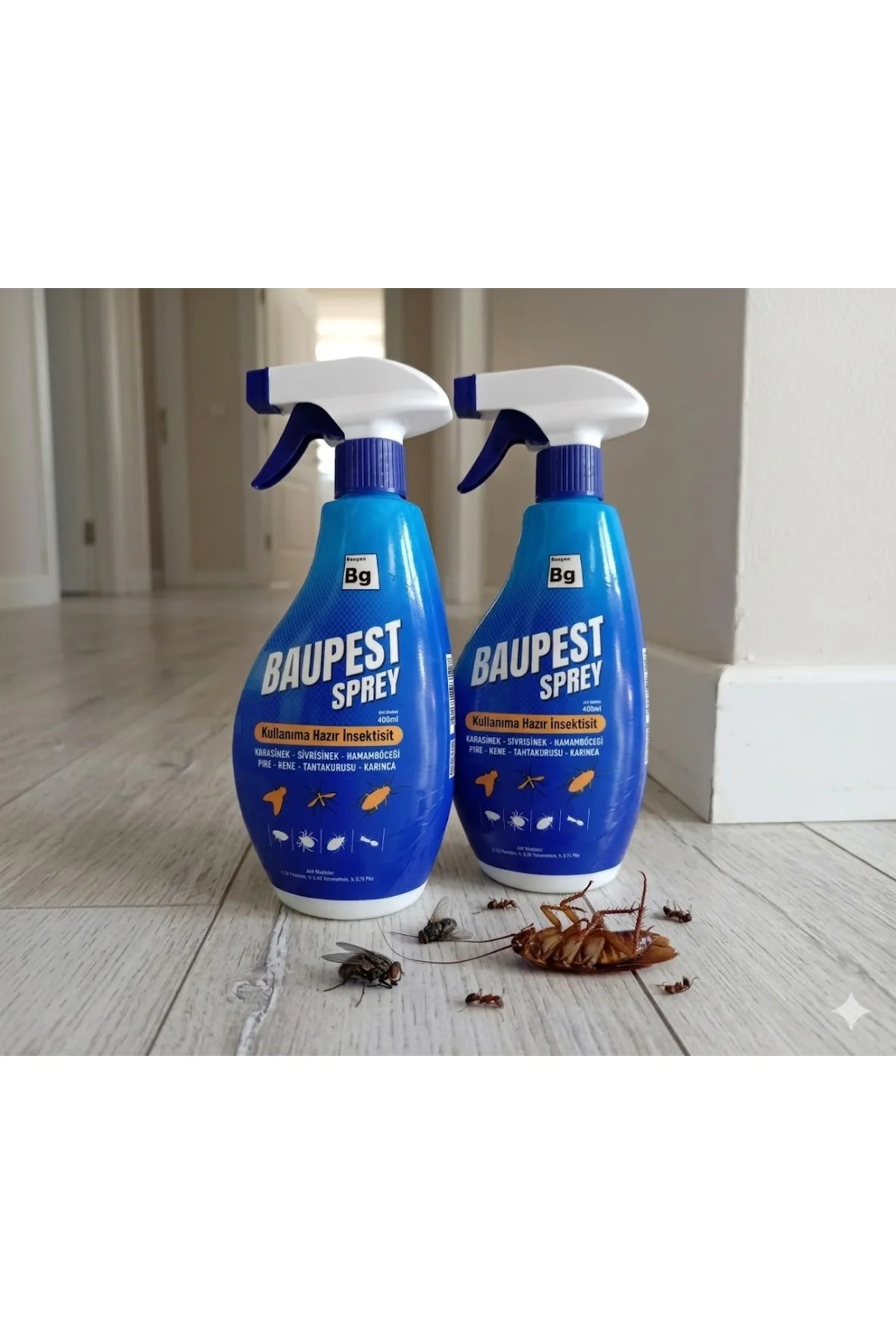 Bg Baupest Sprey 400 ml x 2 Alevlenir Sıvılar İçin Güçlü(Karasinek,Sivrisinek,Hamam Böceği,Pire, Kene, Tahtakurusu SKT 2028 Bg Baupest Sprey 400 ml x 2 Alevlenir Sıvılar İçin Güçlü(Karasinek,Sivrisinek,Hamam Böceği,Pire, Kene, Tahtakurusu SKT 2028