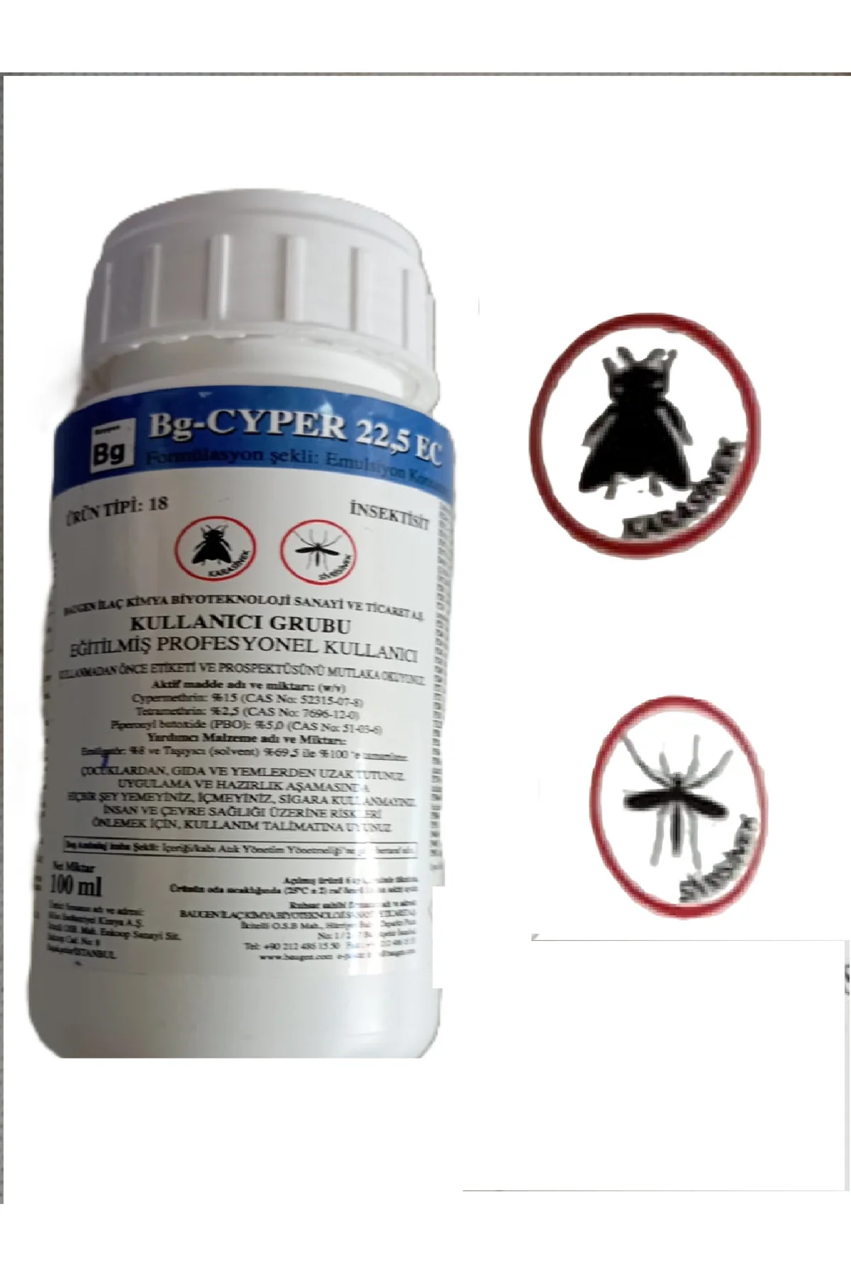 BG-CYPER 22,5 EC 100 ml Haşere Öldürücü ( Karasinek - Sivri sinek