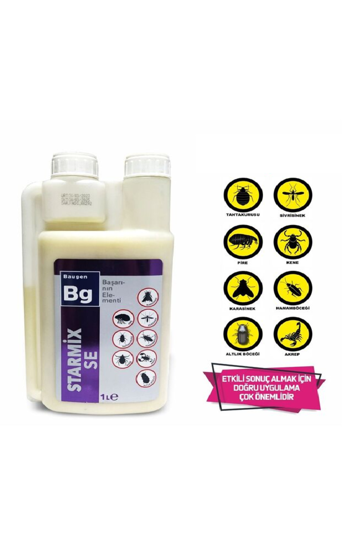 Baugen Bg Starmix Se 1 Lt Kene, Tahtakurusu, Pire, Karasinek, Hamamböceğ