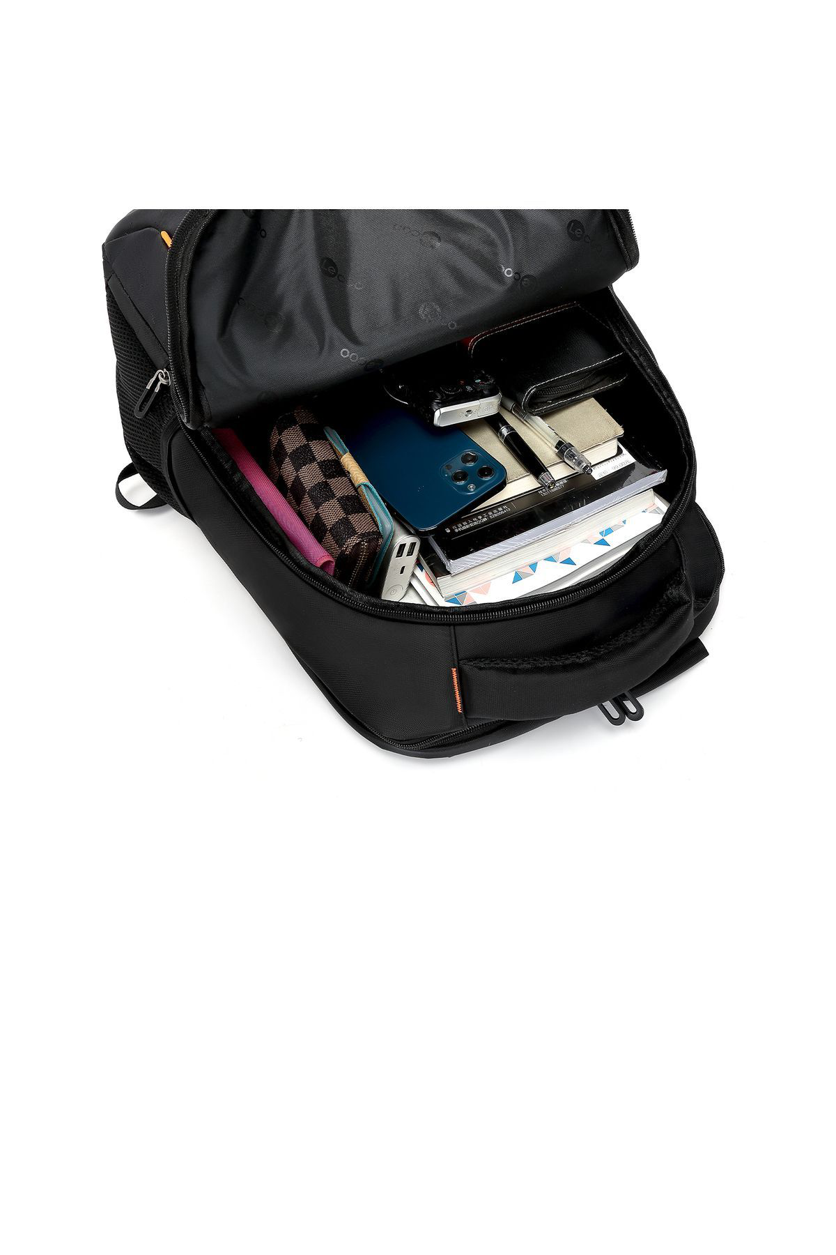 Lecoo Bg03 17 İnç Laptop Bölmeli Çok Fonksiyonlu 3 Katmanlı Suya Dayanı