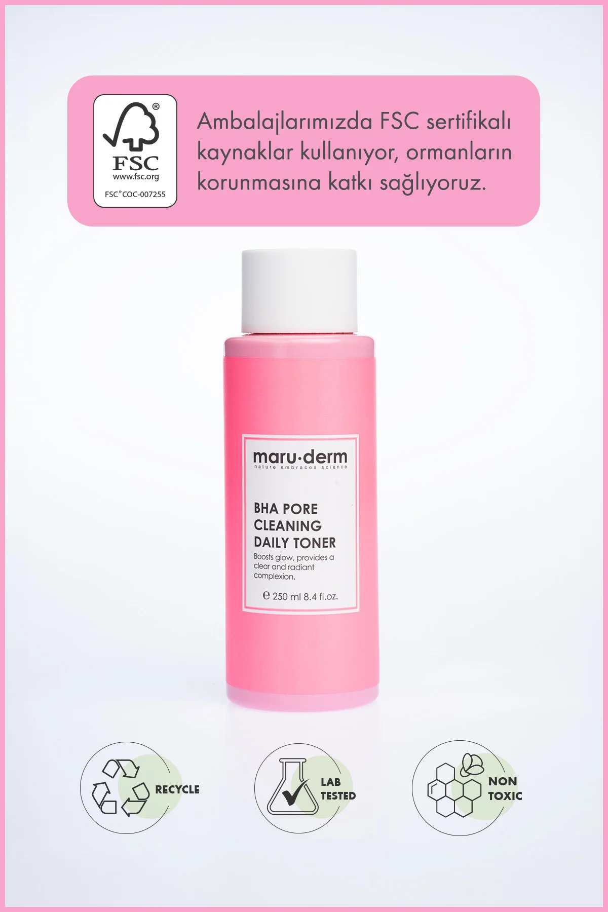 Bha Tonik | Gözenek Sıkılaştırıcı, Siyah Nokta Karşıtı 250 ML