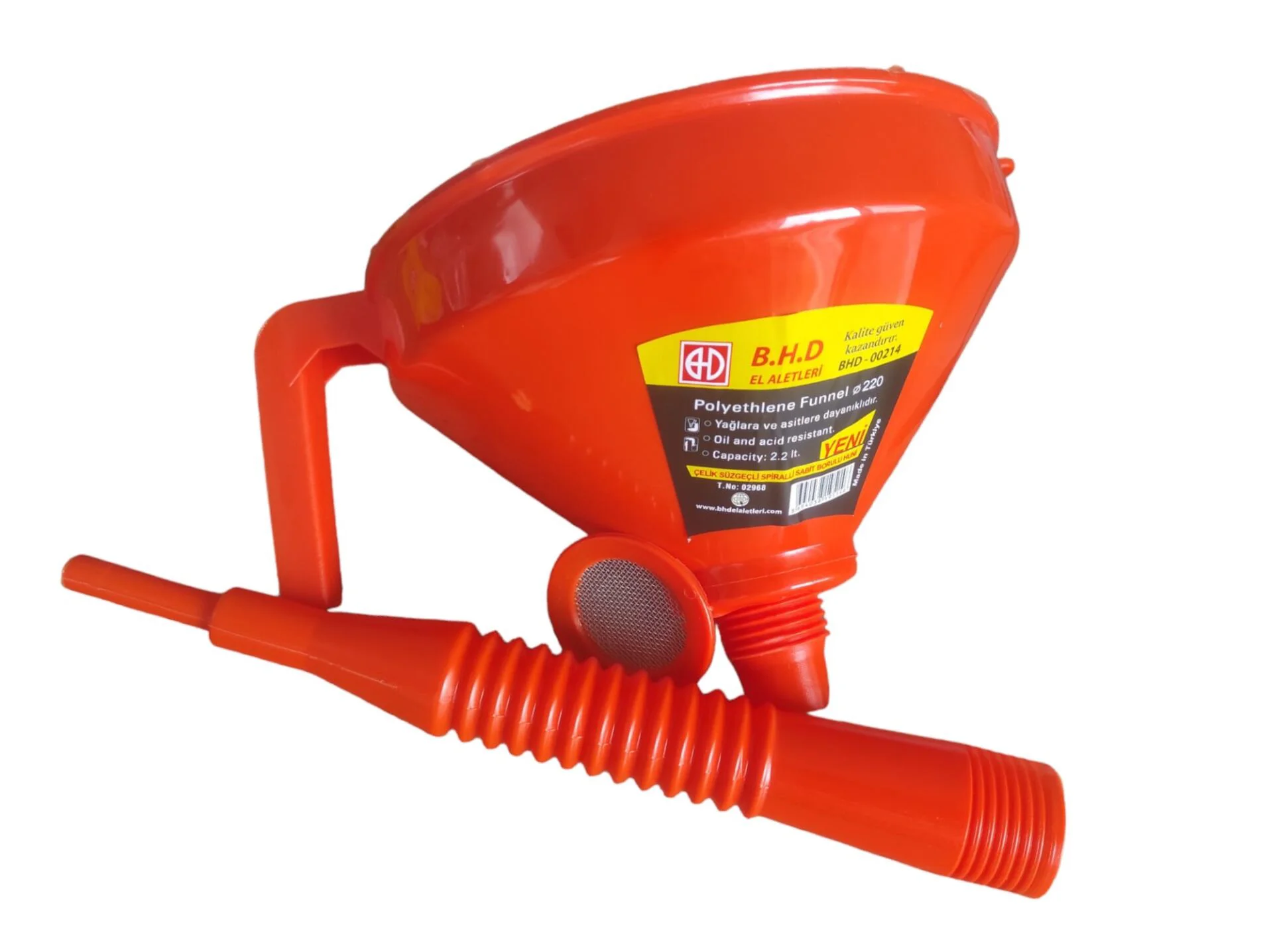 BHD-00214   B.H.D Süzgeçli Spralli Huni Q220 - Büyük